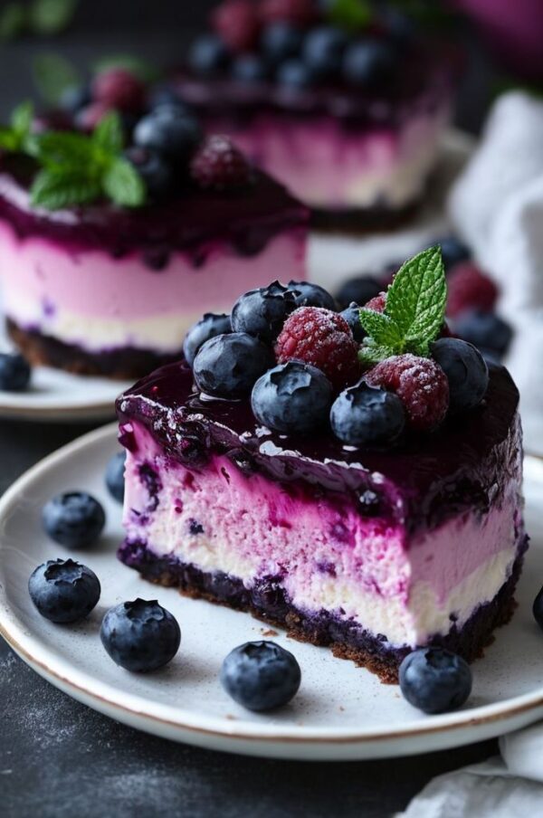 Blueberry cake (per pc.)